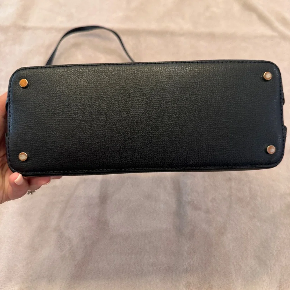 Kate Spade Darcy Satchel Crossbody Black Pebbled Leather Luxe Chic Bag Purse